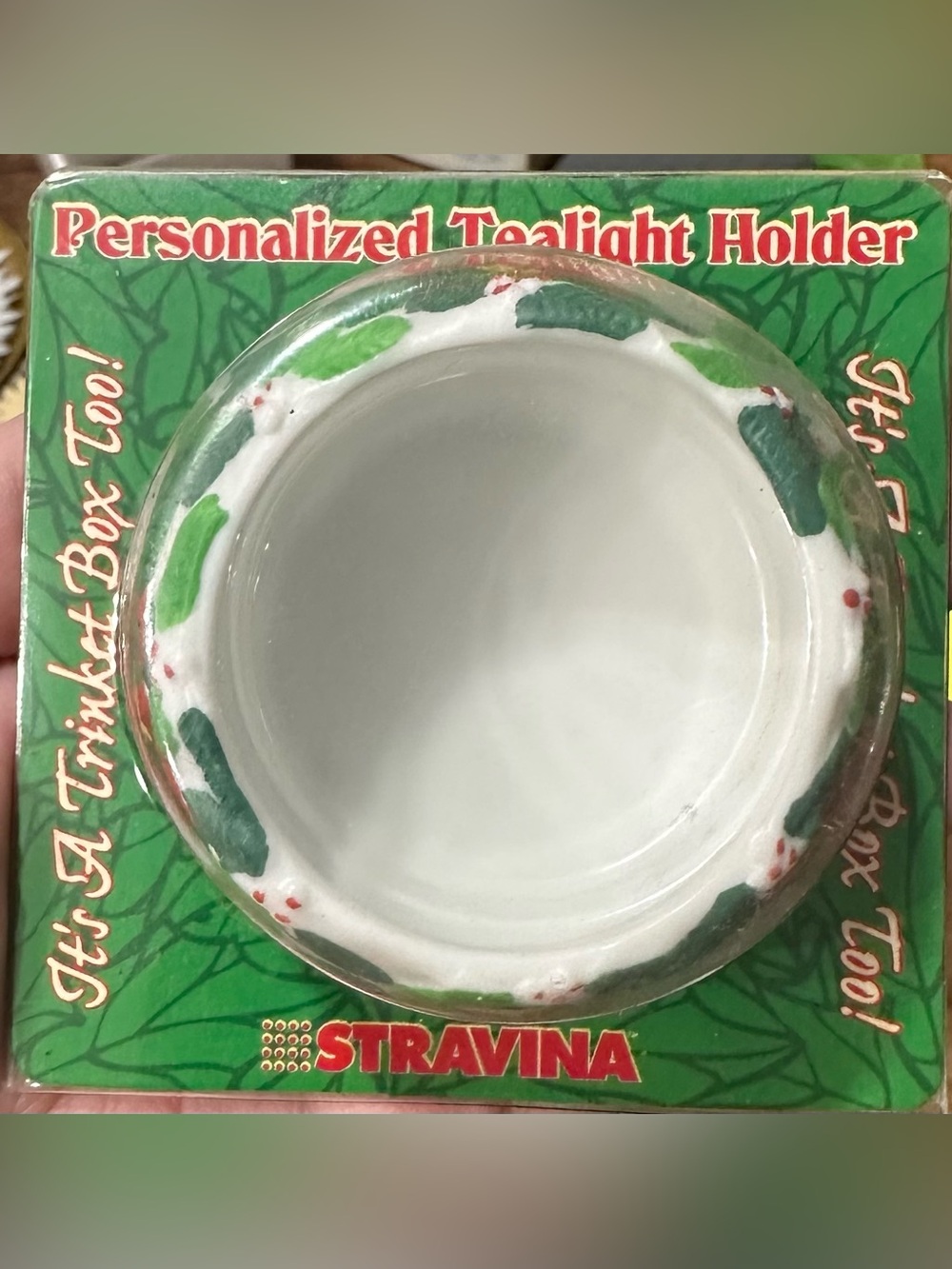 Stravina Ceramic Christmas Personalized Tealight Holder